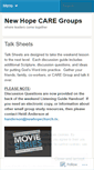 Mobile Screenshot of newhopecaregroups.wordpress.com