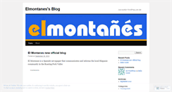 Desktop Screenshot of elmontanes.wordpress.com