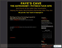 Tablet Screenshot of fayekane.wordpress.com