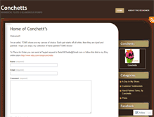 Tablet Screenshot of conchetts.wordpress.com