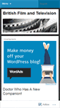 Mobile Screenshot of britishfilmandtelevision.wordpress.com