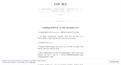 Desktop Screenshot of ianma.wordpress.com