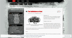 Desktop Screenshot of findingtimeforgod.wordpress.com