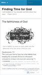 Mobile Screenshot of findingtimeforgod.wordpress.com