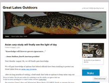 Tablet Screenshot of greatlakesoutdoors.wordpress.com