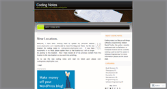 Desktop Screenshot of codingnotes.wordpress.com