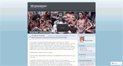 Desktop Screenshot of 500generaciones.wordpress.com