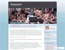 Tablet Screenshot of 500generaciones.wordpress.com