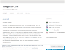 Tablet Screenshot of handgefaerbt.wordpress.com