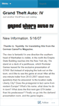 Mobile Screenshot of gta4news.wordpress.com