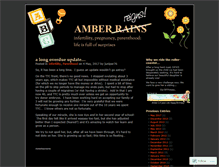Tablet Screenshot of amberrains.wordpress.com