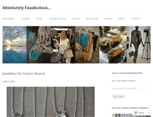 Tablet Screenshot of absolutelyfaaabulous.wordpress.com