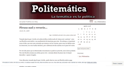 Desktop Screenshot of politematica.wordpress.com