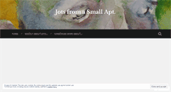 Desktop Screenshot of jotsfromasmallapt.wordpress.com