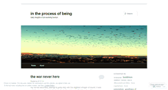 Desktop Screenshot of intheprocessofbeing.wordpress.com