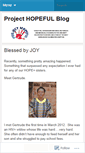 Mobile Screenshot of projecthopeful.wordpress.com