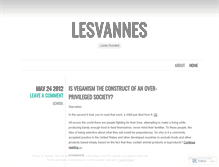 Tablet Screenshot of lesvannes.wordpress.com