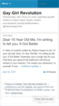 Mobile Screenshot of gaygirlrev.wordpress.com