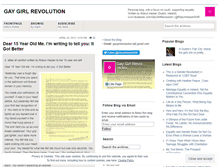 Tablet Screenshot of gaygirlrev.wordpress.com