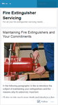 Mobile Screenshot of fireextinguisherservicing.wordpress.com
