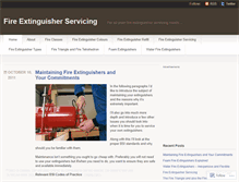 Tablet Screenshot of fireextinguisherservicing.wordpress.com