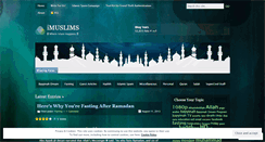 Desktop Screenshot of imuslims.wordpress.com