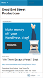 Mobile Screenshot of deadendstreetprod.wordpress.com