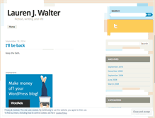 Tablet Screenshot of ljwwrites.wordpress.com