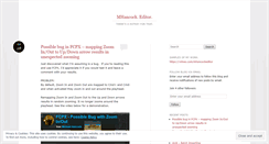 Desktop Screenshot of mhancockeditor.wordpress.com