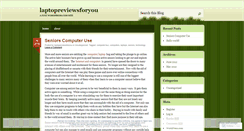 Desktop Screenshot of laptopreviewsforyou.wordpress.com