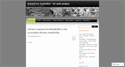 Desktop Screenshot of ankaraheykelleri.wordpress.com