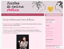 Tablet Screenshot of camaderosas.wordpress.com