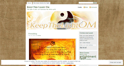 Desktop Screenshot of keepthelightom.wordpress.com