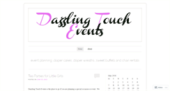 Desktop Screenshot of dazzlingtouchevents.wordpress.com