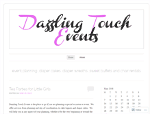 Tablet Screenshot of dazzlingtouchevents.wordpress.com