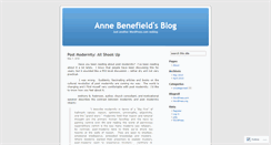 Desktop Screenshot of annebenefield.wordpress.com