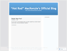 Tablet Screenshot of hotrodmackenzie.wordpress.com