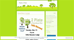 Desktop Screenshot of plants2plate.wordpress.com