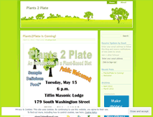 Tablet Screenshot of plants2plate.wordpress.com