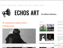 Tablet Screenshot of echosart.wordpress.com
