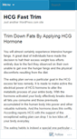 Mobile Screenshot of hcgtrimfast93.wordpress.com