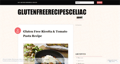 Desktop Screenshot of glutenfreerecipesceliac.wordpress.com