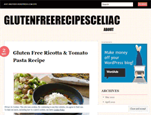 Tablet Screenshot of glutenfreerecipesceliac.wordpress.com