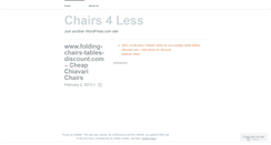 Desktop Screenshot of chairs4less.wordpress.com