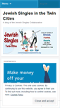Mobile Screenshot of jewishsinglestwincities.wordpress.com