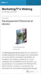 Mobile Screenshot of marketing77.wordpress.com