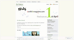 Desktop Screenshot of exnihilomagazine.wordpress.com