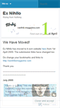 Mobile Screenshot of exnihilomagazine.wordpress.com