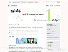 Tablet Screenshot of exnihilomagazine.wordpress.com