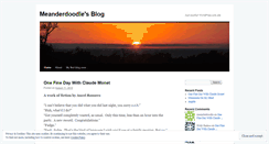 Desktop Screenshot of meanderdoodle.wordpress.com